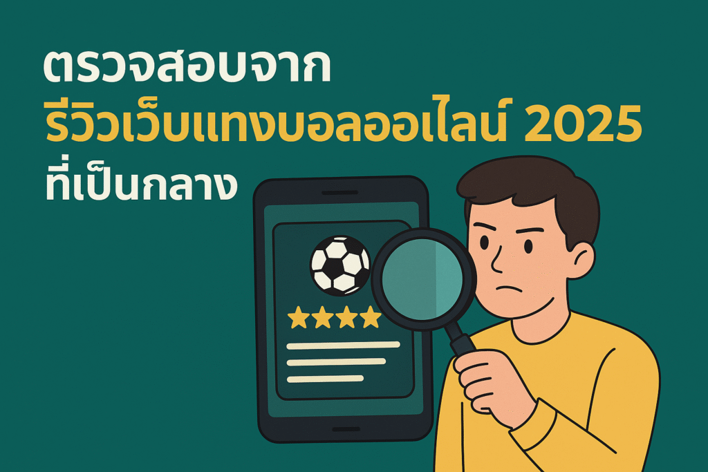 รีวิวเว็บแทงบอลออนไลน์ 2025