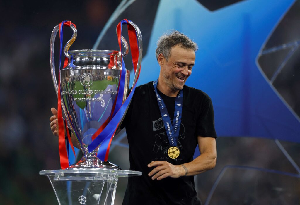 Great coach! Enrique follows Pep
